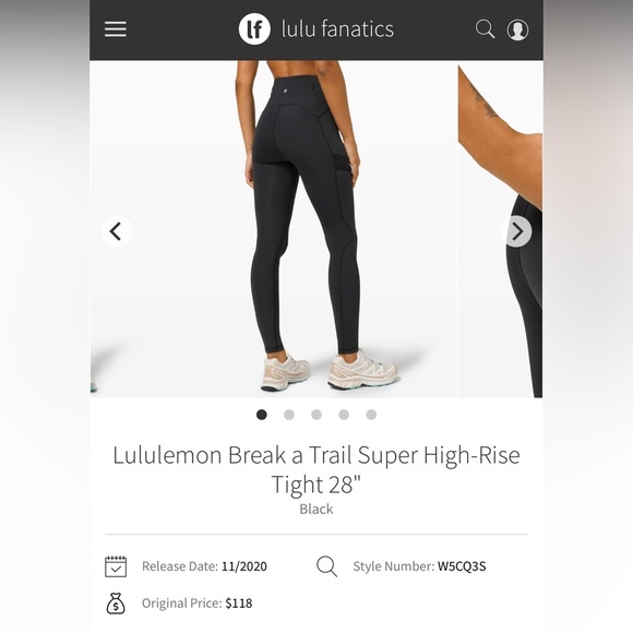 Lululemon Break A Trail Super HR “RARE” - Picture 1 of 13